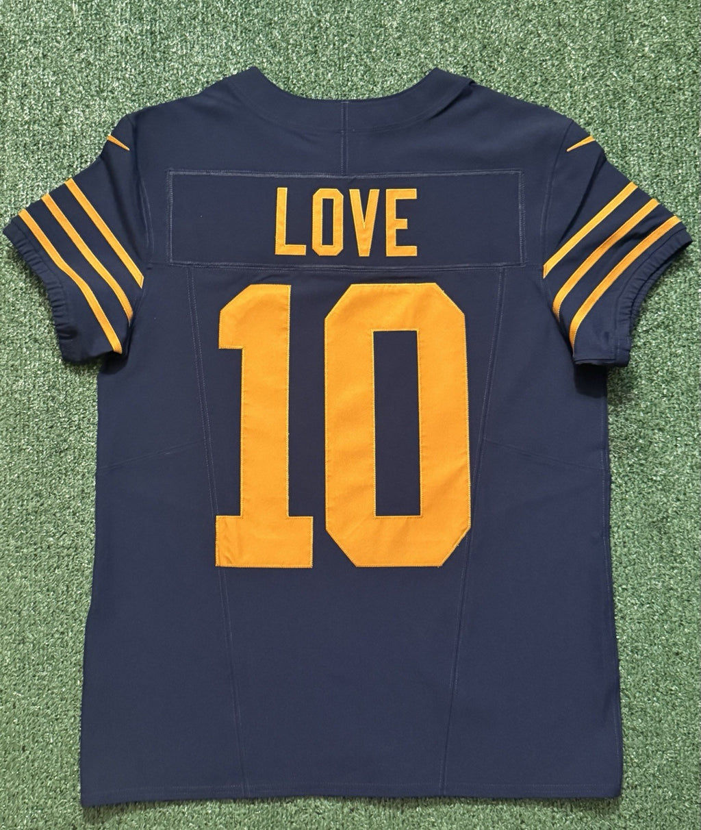 Jordan Love Green Bay Packers Jersey #10 Nike Vapor FUSE Elite Navy Size 40 (Medium) NFL