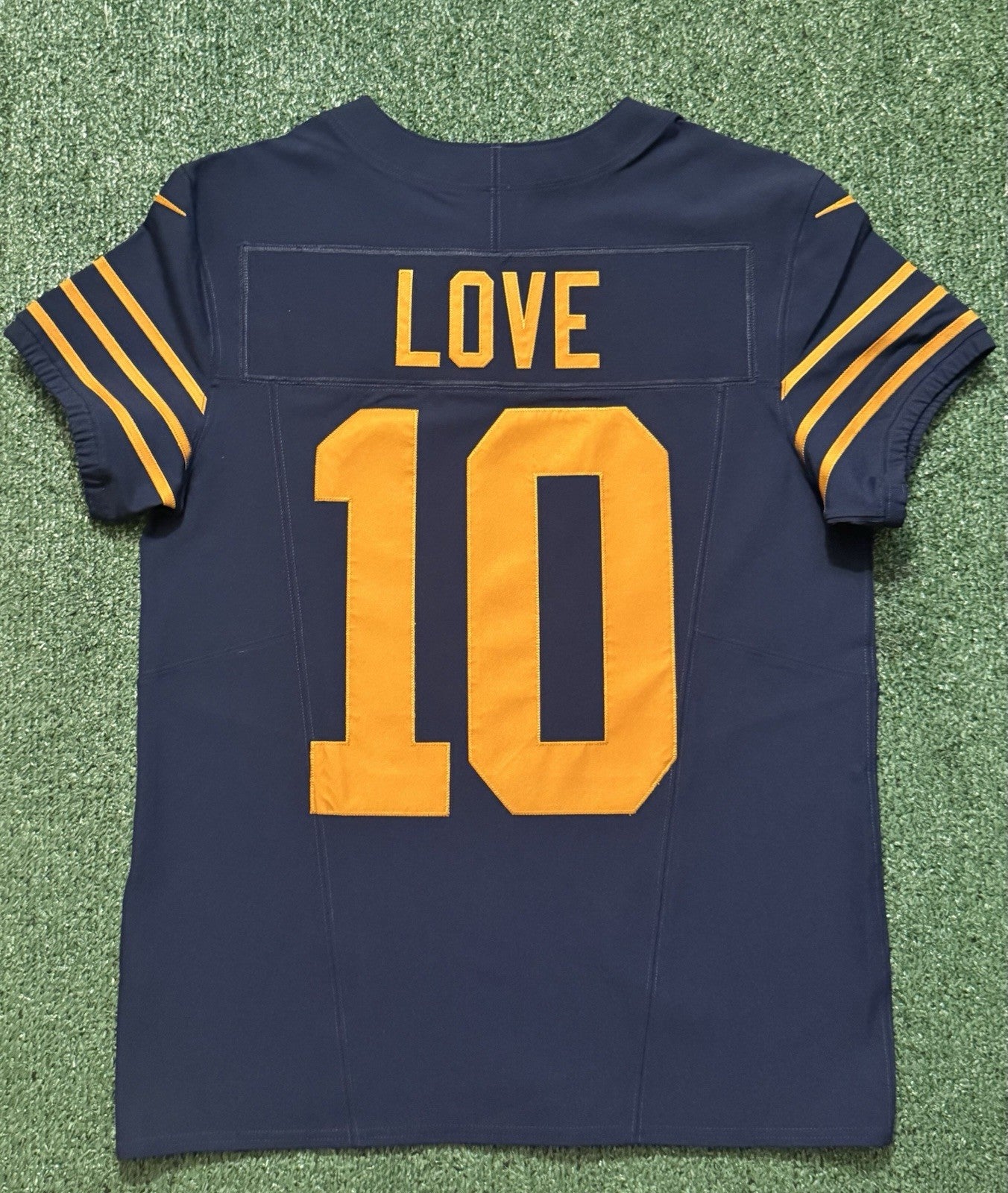 Jordan Love Green Bay Packers Jersey #10 Nike Vapor FUSE Elite Navy Size 40 (Medium) NFL