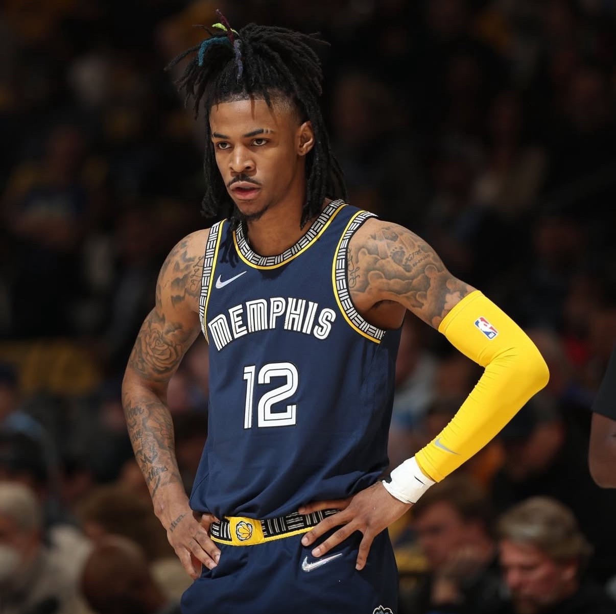 Ja Morant Memphis Grizzlies Jersey #12 Nike ADV Authentic Blue Size 52 (XL) NBA