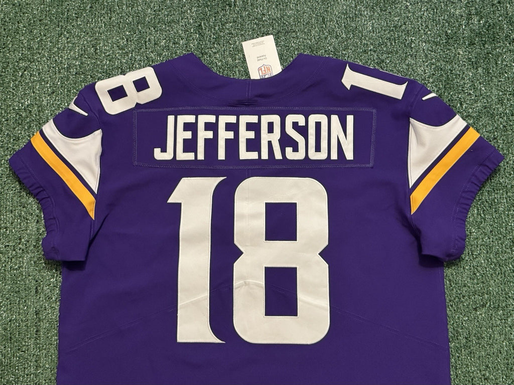 Justin Jefferson Minnesota Vikings Jersey #18 Nike Vapor Elite Purple Size 48 (XL) NFL