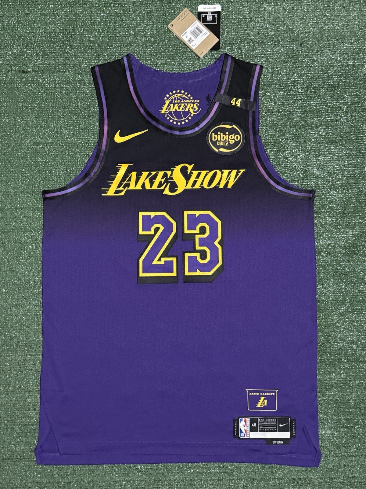LeBron James Los Angeles Lakers Jersey #23 Nike ADV Authentic Purple Size 48 (L) NBA
