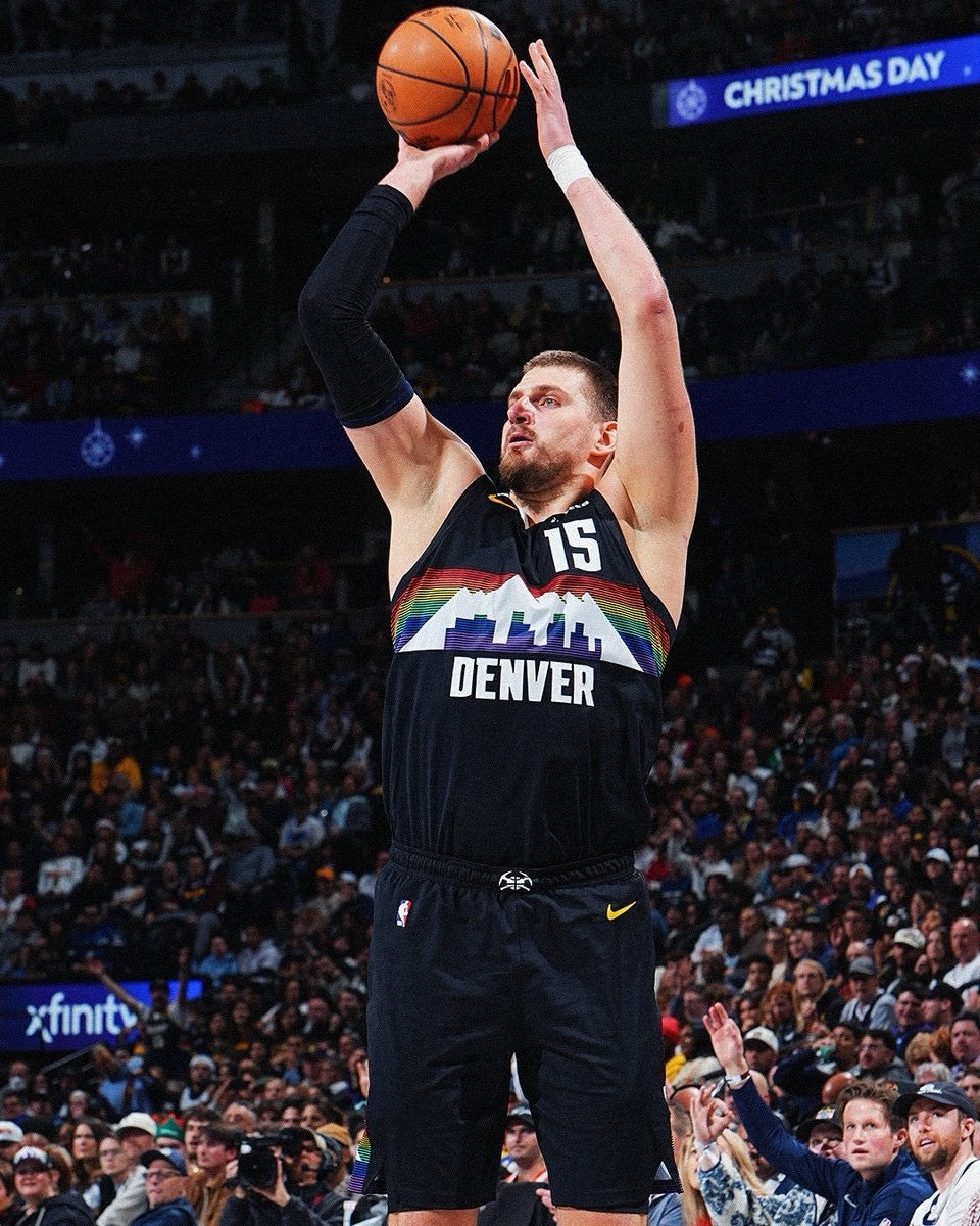 Nikola Jokic Denver Nuggets Jersey #15 Nike ADV Authentic Black Size 52 (XL) NBA