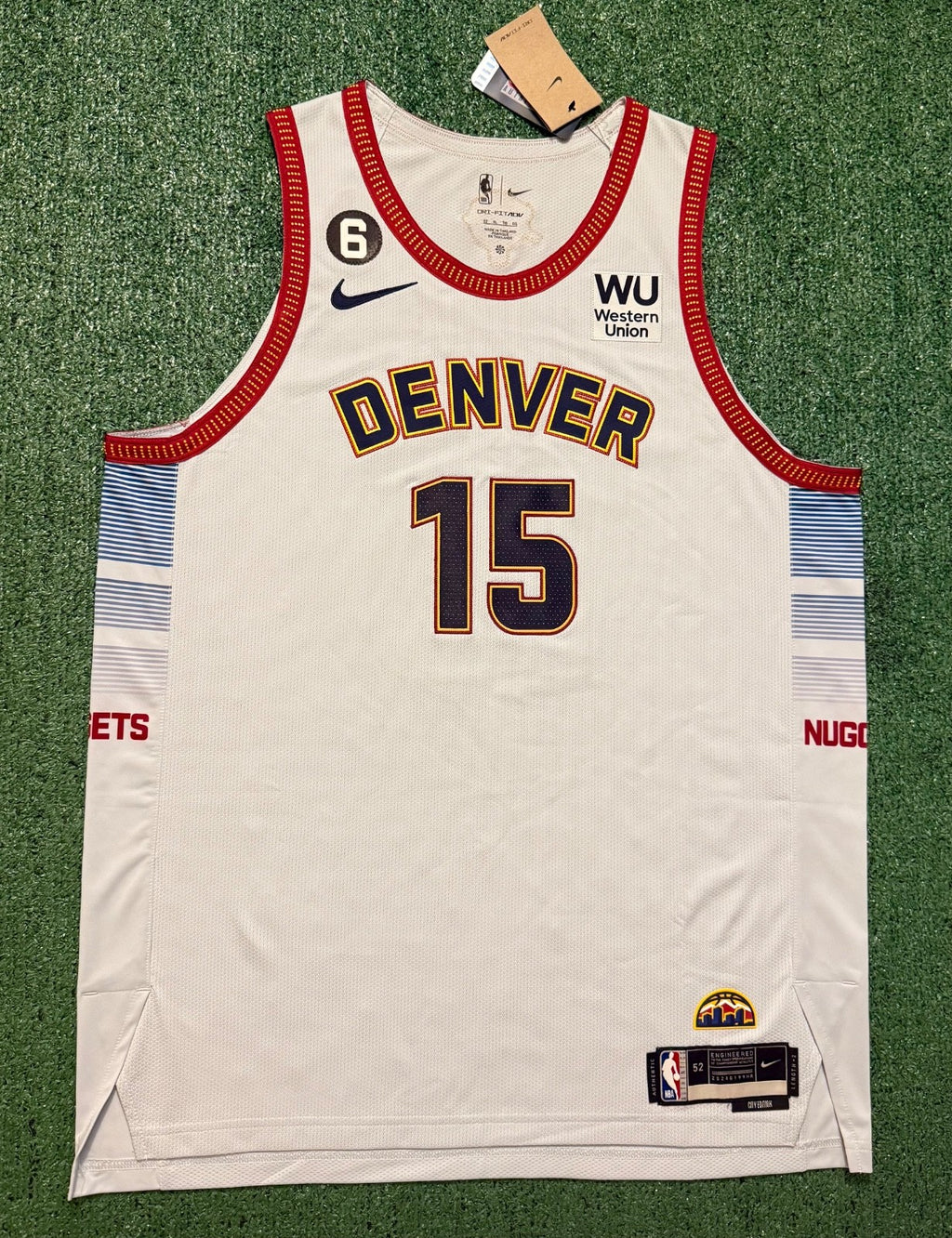 Nikola Jokic Denver Nuggets Jersey #15 Nike ADV Authentic White Size 52 (XL) NBA