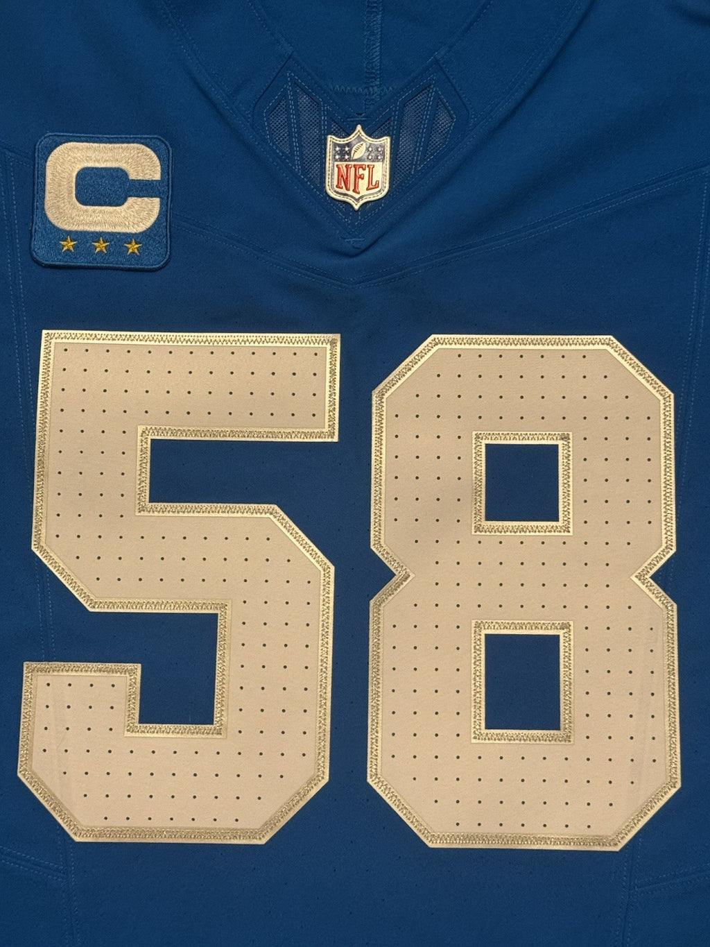 Penei Sewell Detroit Lions Jersey #58 Nike Vapor FUSE Elite Blue 48 (XL) NFL