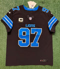 Aidan Hutchinson Detroit Lions Jersey #97 Nike Vapor FUSE Elite black size 44 (Large) NFL