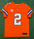 Pat Surtain II Denver Broncos Jersey #2 Nike Vapor Fuse Elite Orange Size 40 (M) NFL