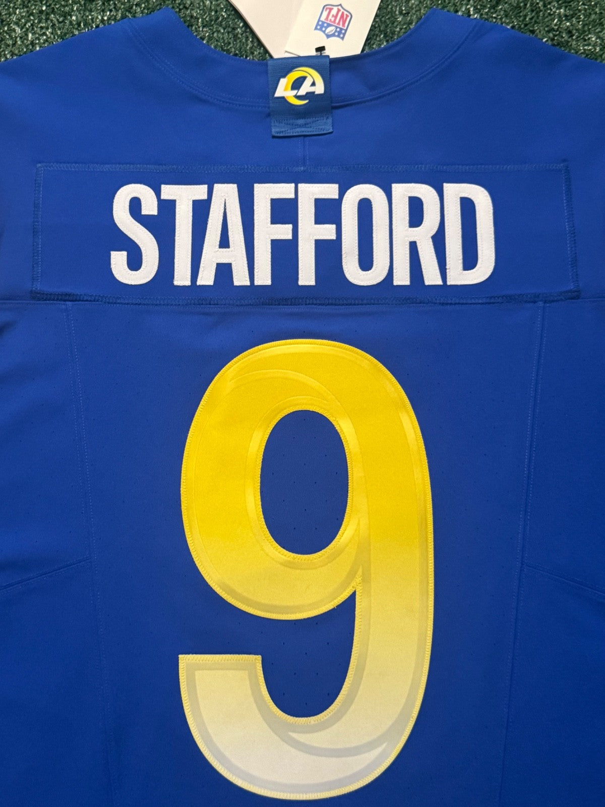 Matthew Stafford Los Angeles Rams Jersey #9 Nike Vapor FUSE Elite blue Size 44 (Large) NFL