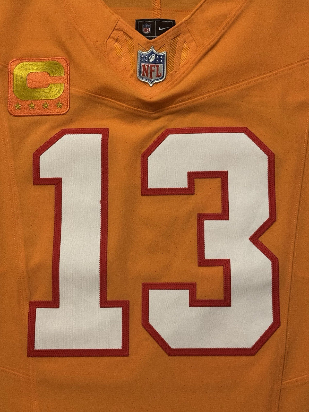 Mike Evans Tampa Bay Buccaneers Jersey #13 Nike Vapor FUSE Elite Orange Creamsicle Size 48 (XL) NFL