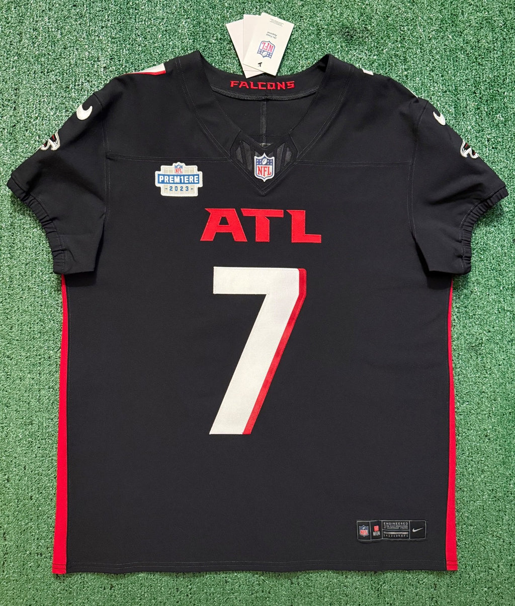 Bijan Robinson Atlanta Falcons Jersey #7 Nike Vapor FUSE Elite Black Size 44 (Large) NFL