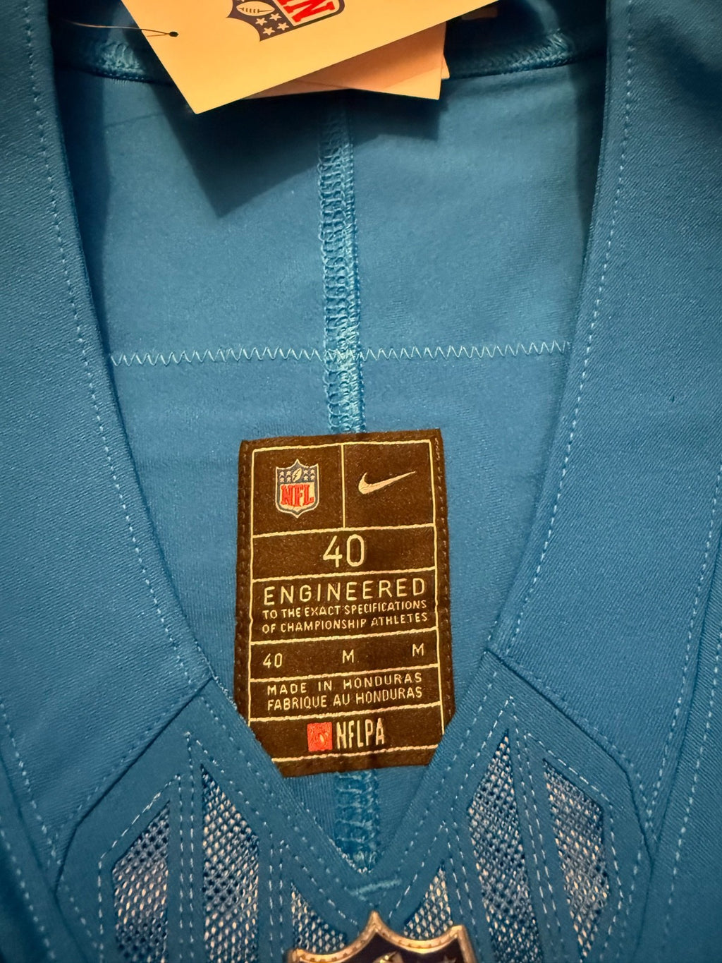 Jared Goff Detroit Lions Jersey #16  Nike Vapor FUSE Elite Blue Size 40 (Medium) NFL