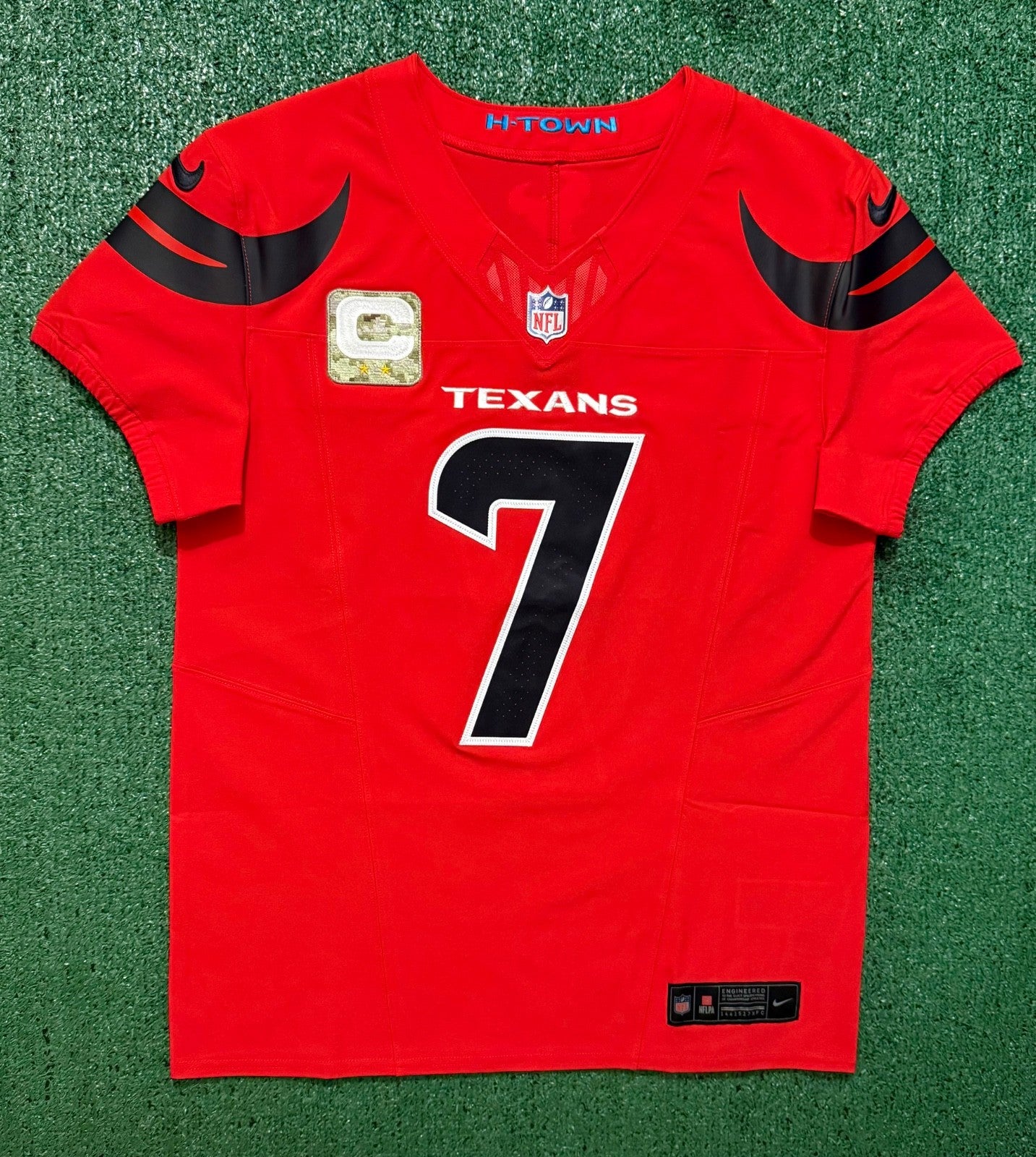 CJ Stroud Houston Texans Jersey #7 Nike Vapor Fuse Elite Red Size 40 (M) NFL