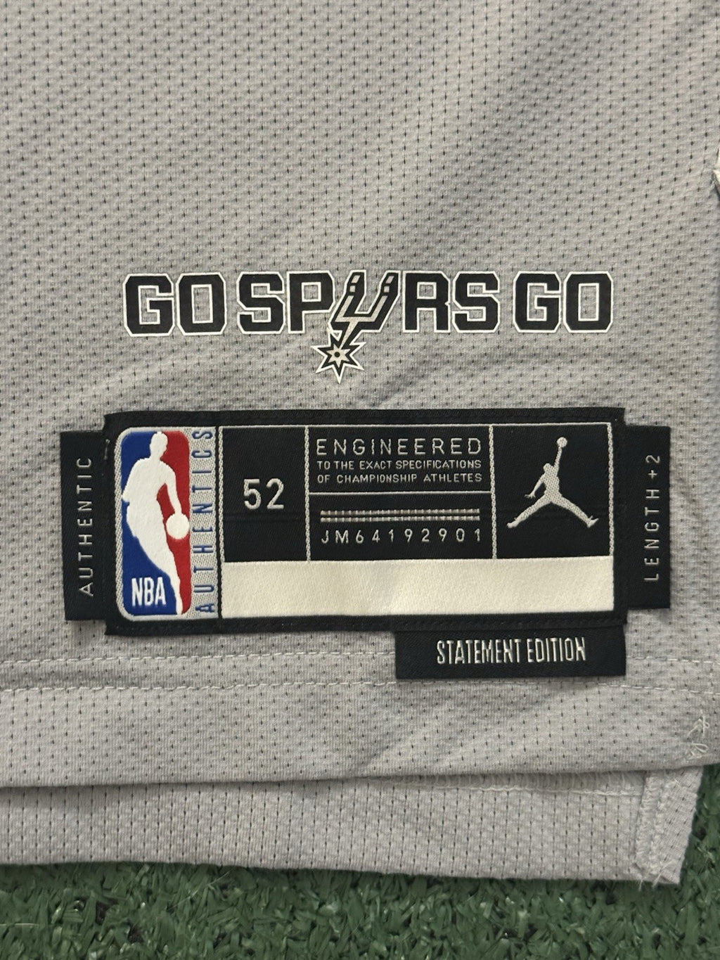 Victor Wembanyama San Antonio Spurs Jersey #1 Nike ADV Authentic Gray Size 52 (XL) NBA