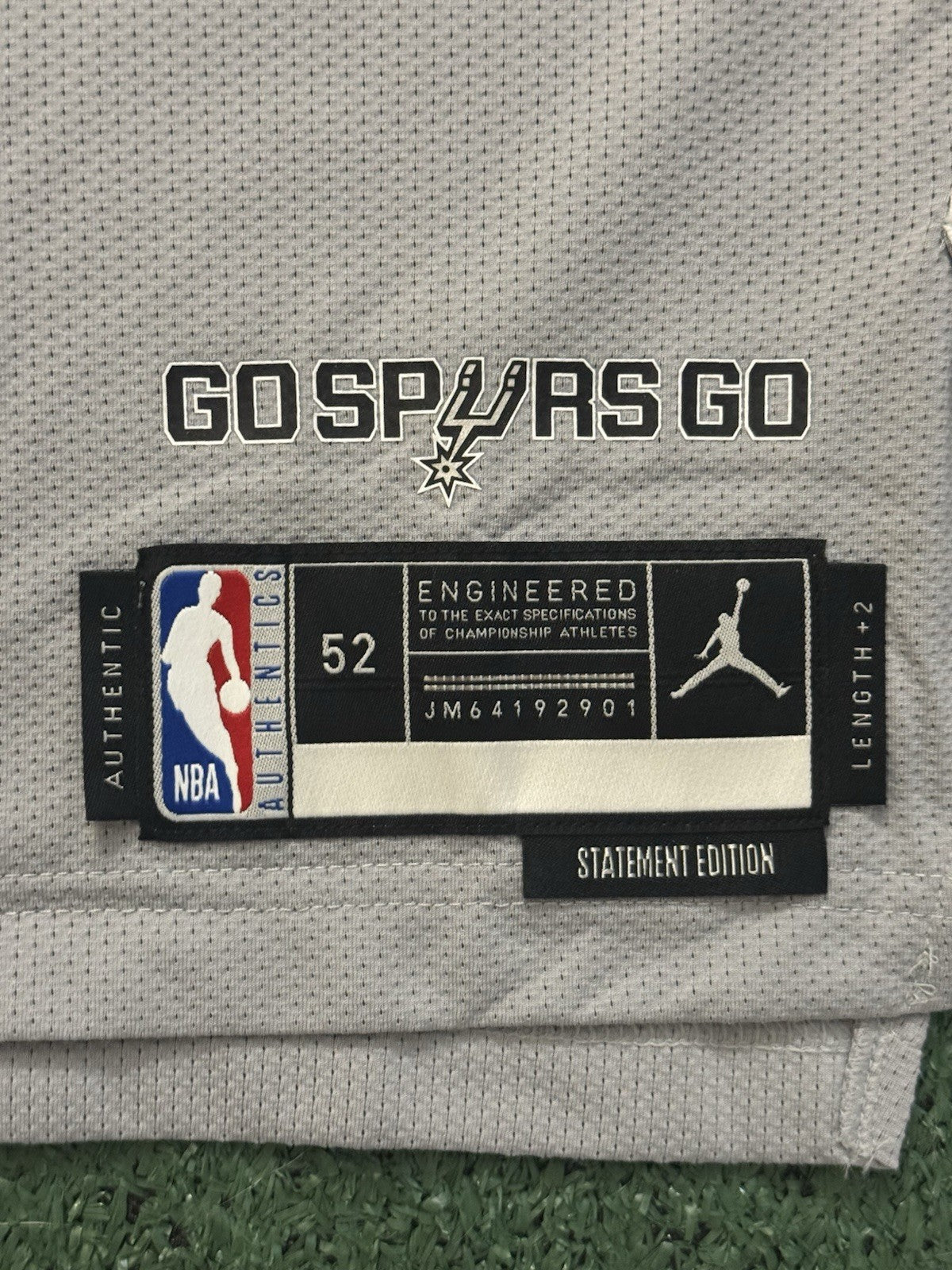 Victor Wembanyama San Antonio Spurs Jersey #1 Nike ADV Authentic Gray Size 52 (XL) NBA