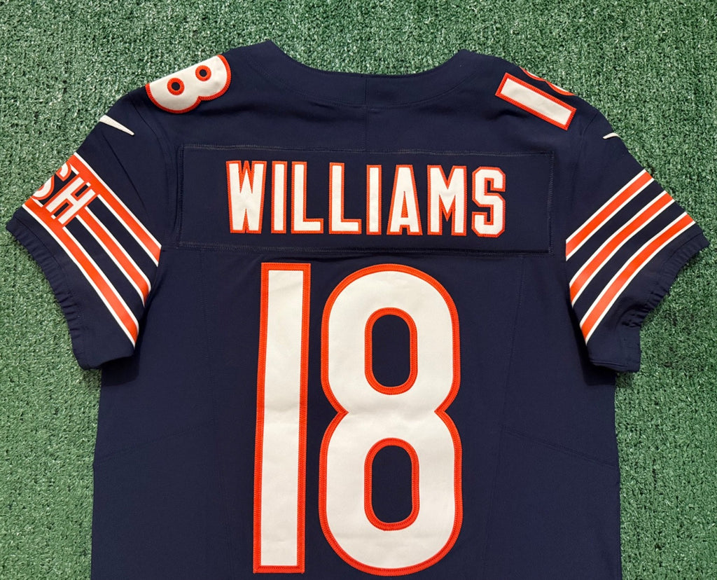 Caleb Williams Chicago Bears Jersey #18 Nike Vapor FUSE Elite Navy Size 40 (Medium) NFL