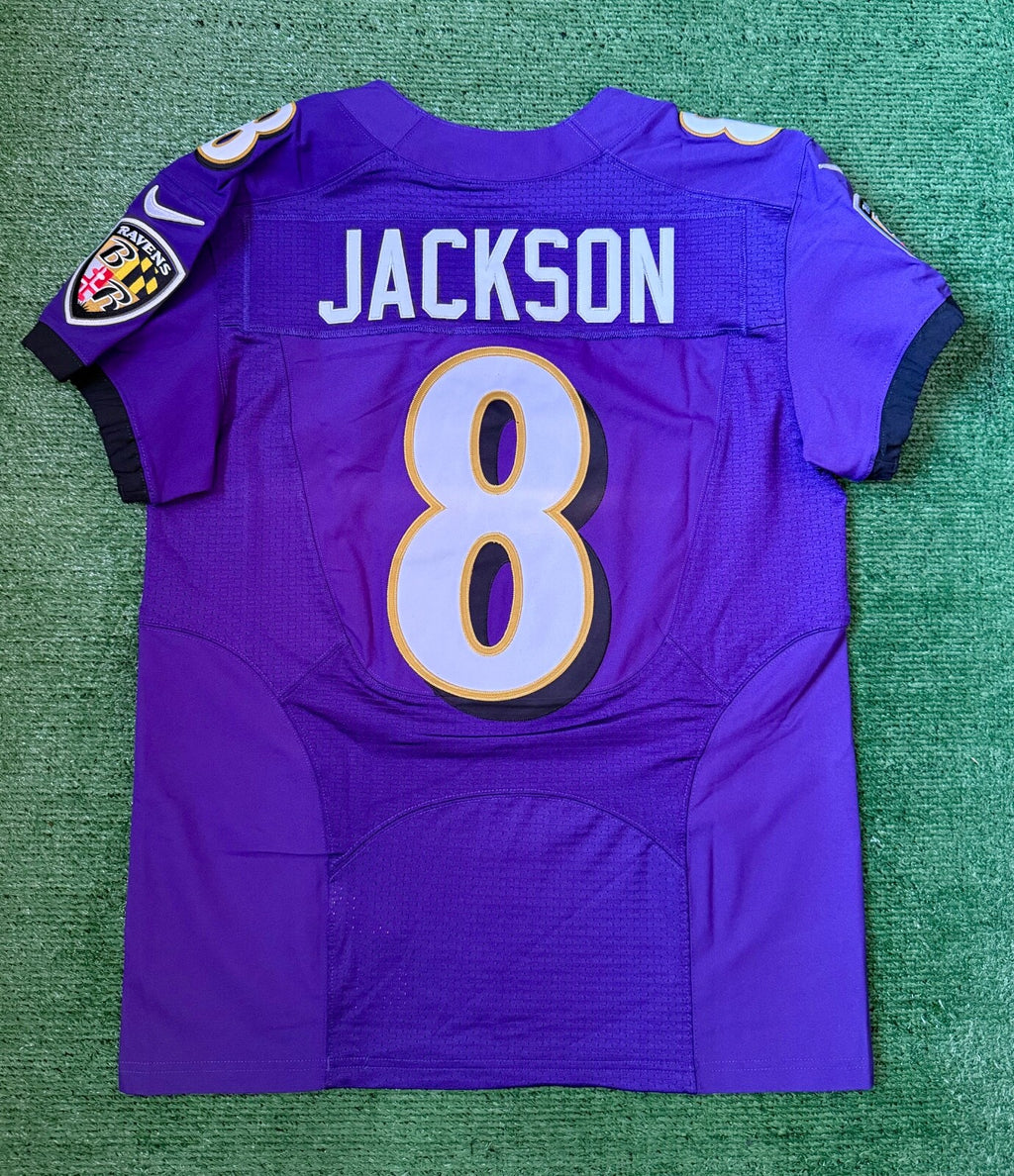 Lamar Jackson Baltimore Ravens Jersey #8 Nike Vapor Elite Purple Size 40 (M) NFL