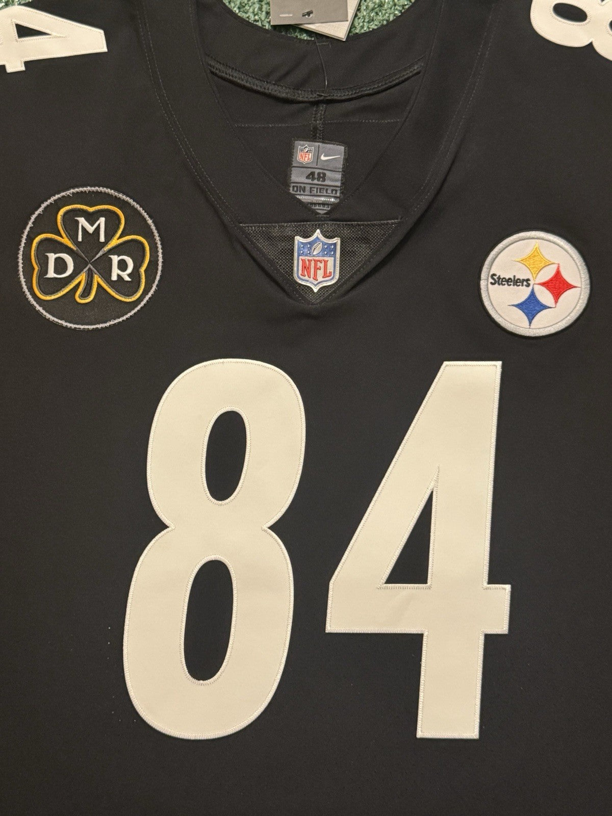 Antonio Brown Pittsburgh Steelers Jersey #84 Nike Vapor Elite Black Size 48 (XL) NFL