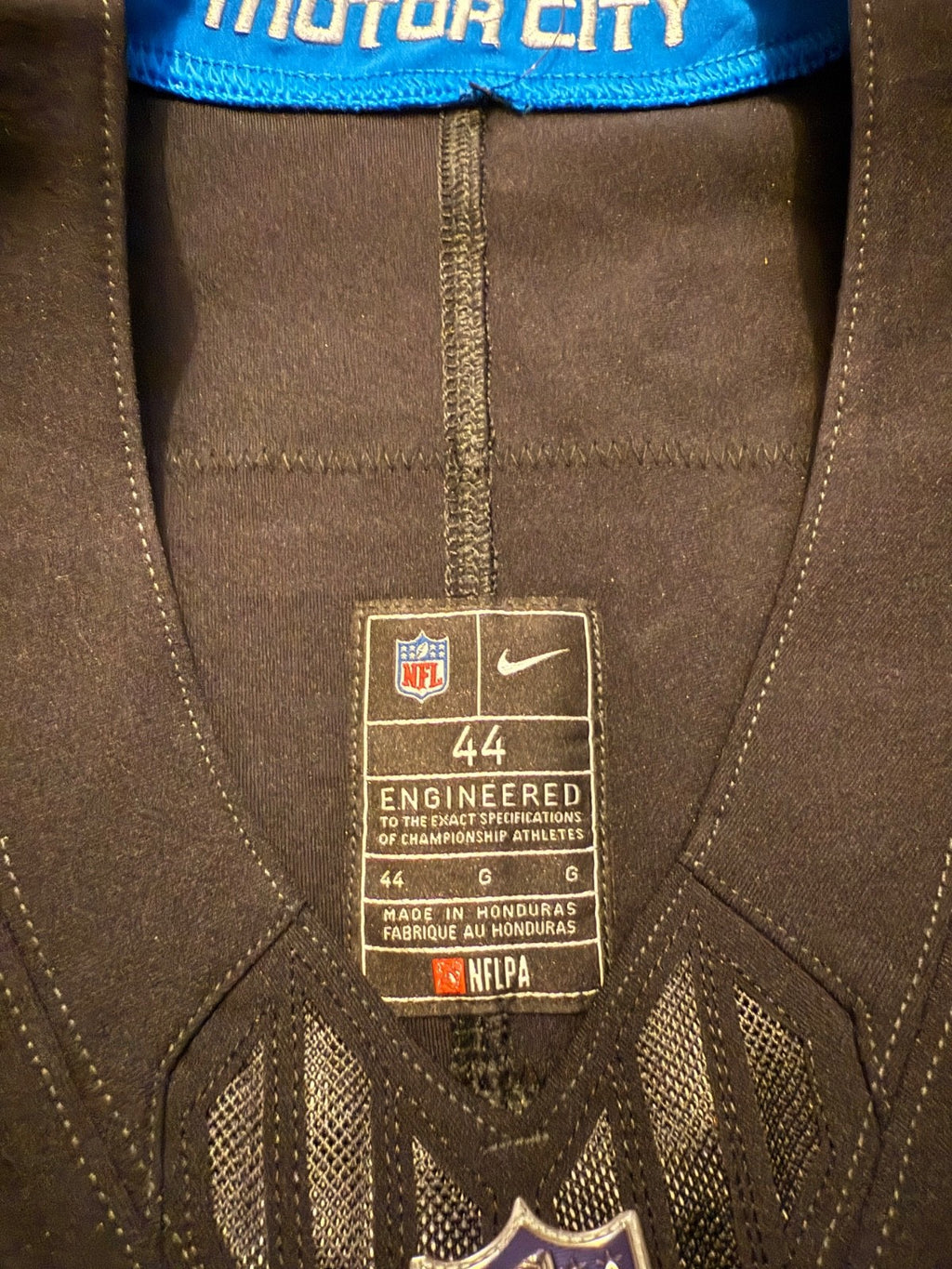 Jared Goff Detroit Lions Jersey #16  Nike Vapor FUSE Elite Black Size 44 (Large) NFL