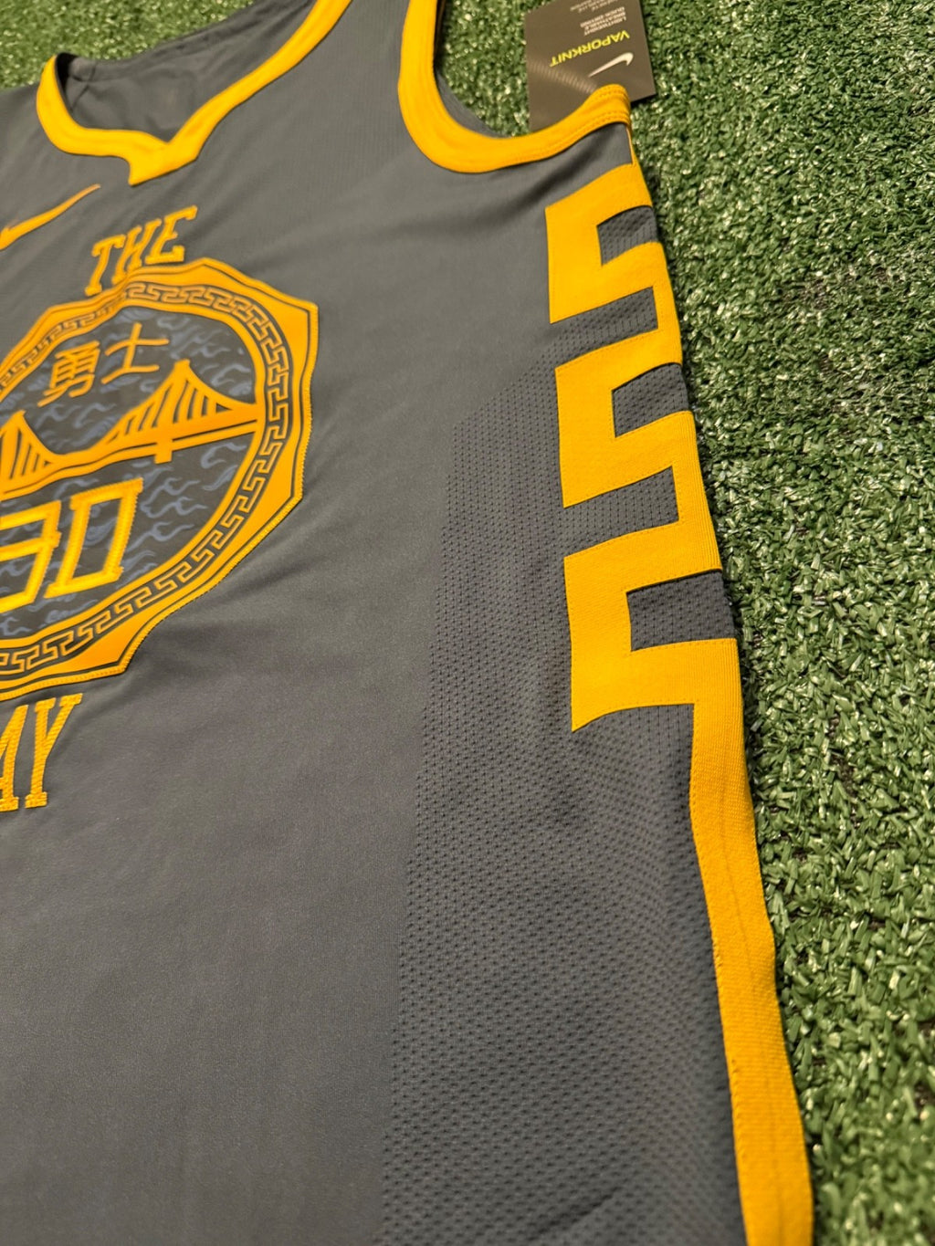 Steph Curry Golden State Warriors Jersey #30 Nike VaporKnit Authentic Gray Size 44 (M) NBA