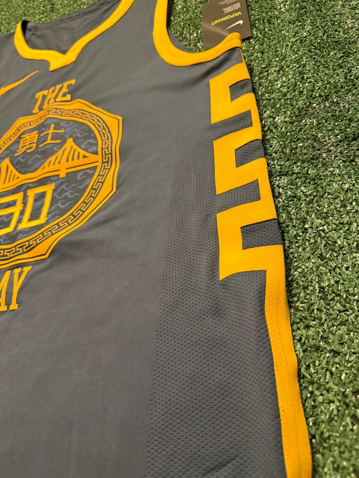 Steph Curry Golden State Warriors Jersey #30 Nike VaporKnit Authentic Gray Size 44 (M) NBA