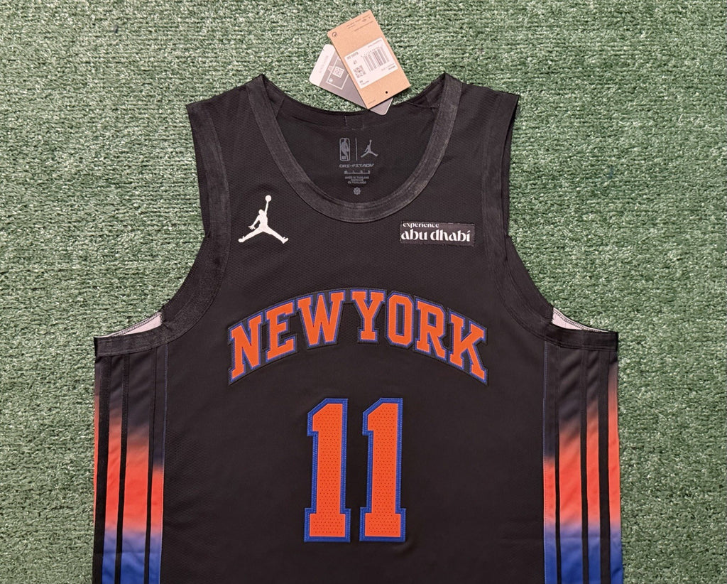 Jalen Brunson New York Knicks Jersey #11 Nike ADV Authentic Black Size 48 (L) NBA