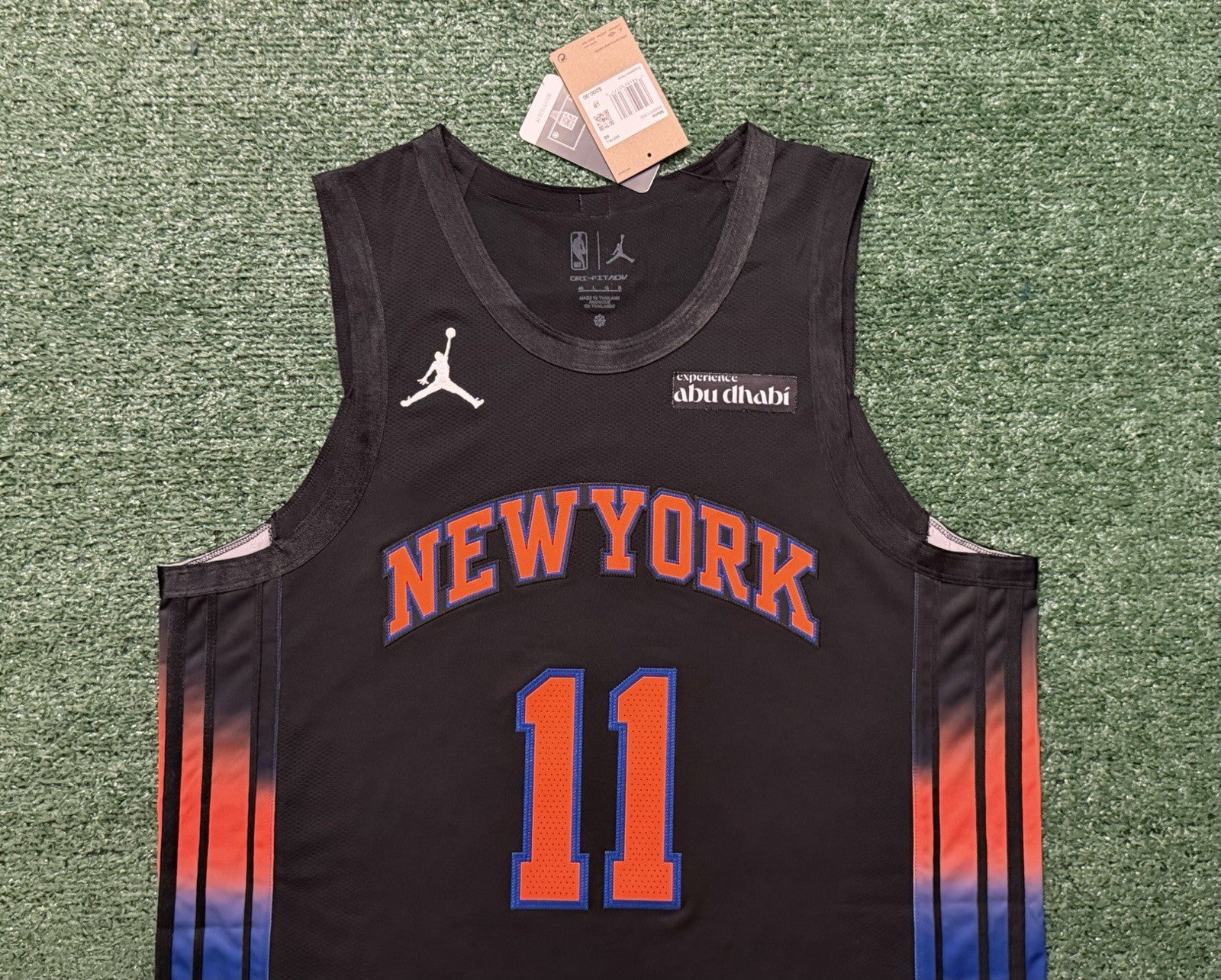Jalen Brunson New York Knicks Jersey #11 Nike ADV Authentic Black Size 48 (L) NBA