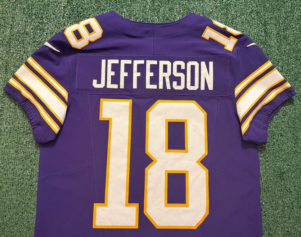 Justin Jefferson Minnesota Vikings Jersey #18 Nike Vapor FUSE Elite Purple Size 40 (Medium) NFL