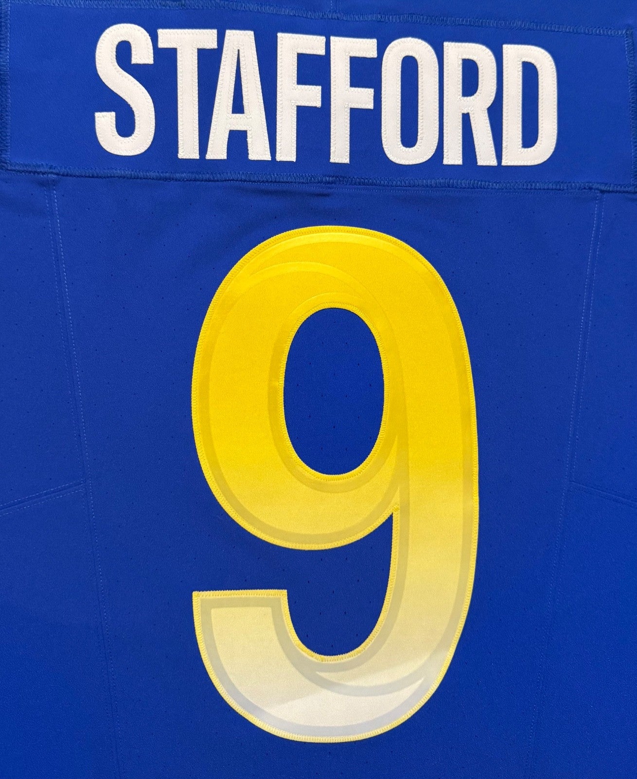 Matthew Stafford Los Angeles Rams Jersey #9 Nike Vapor FUSE Elite blue Size 40 (Medium) NFL