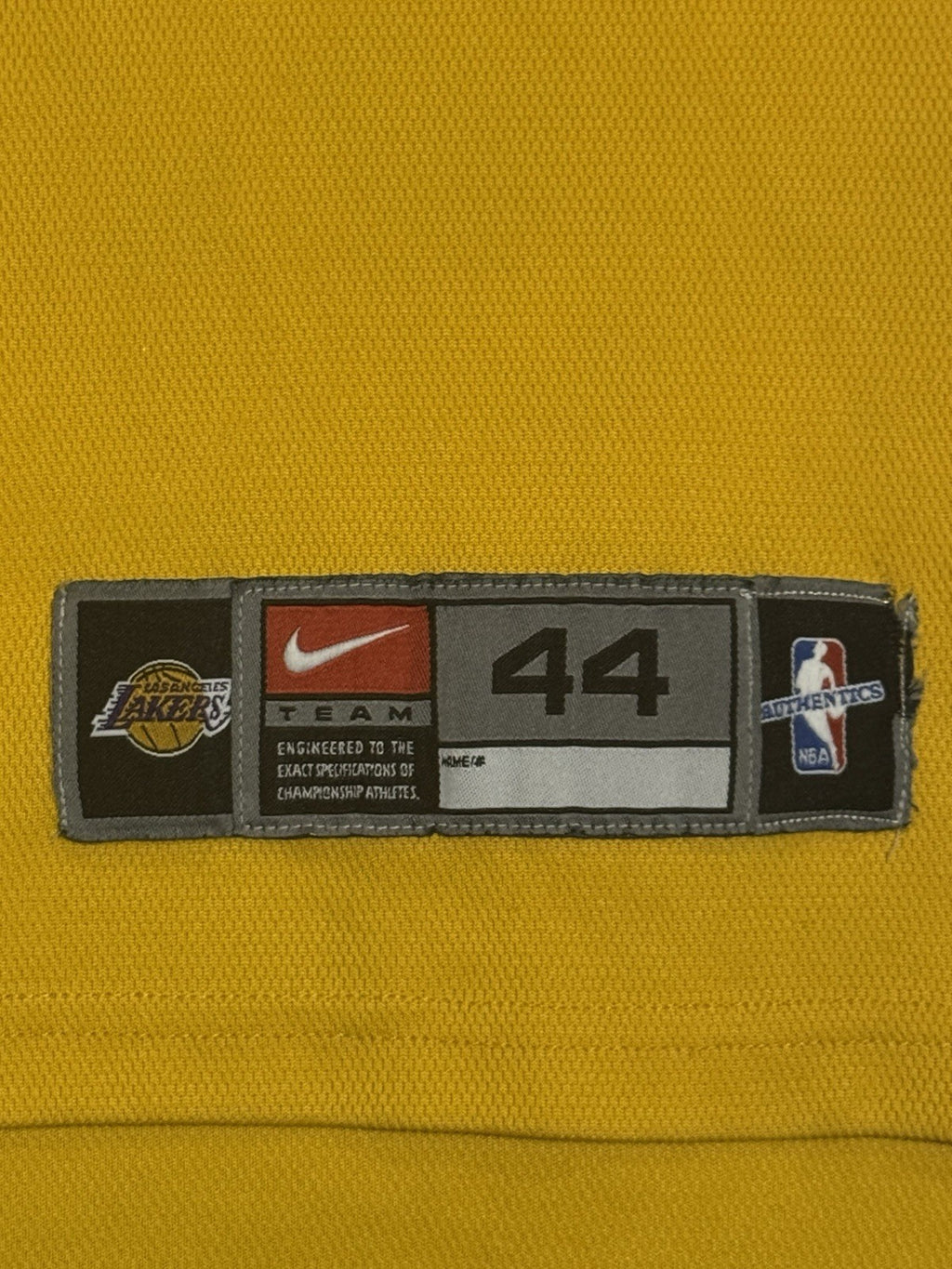Kobe Bryant Los Angeles Lakers Jersey #8 Nike Authentic Gold Size 44 (L) NBA