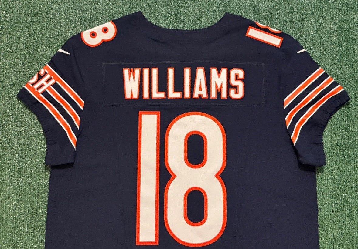 Caleb Williams Chicago Bears Jersey #18 Nike Vapor FUSE Elite Navy Size 48 (XL) NFL