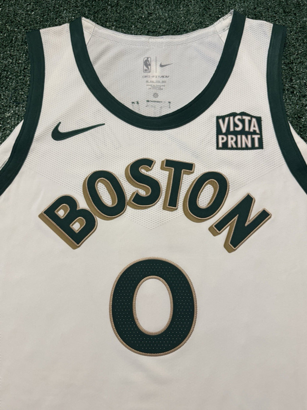 Jayson Tatum Boston Celtics Jersey #0 Nike ADV Authentic White Size 56 (XXL) NBA