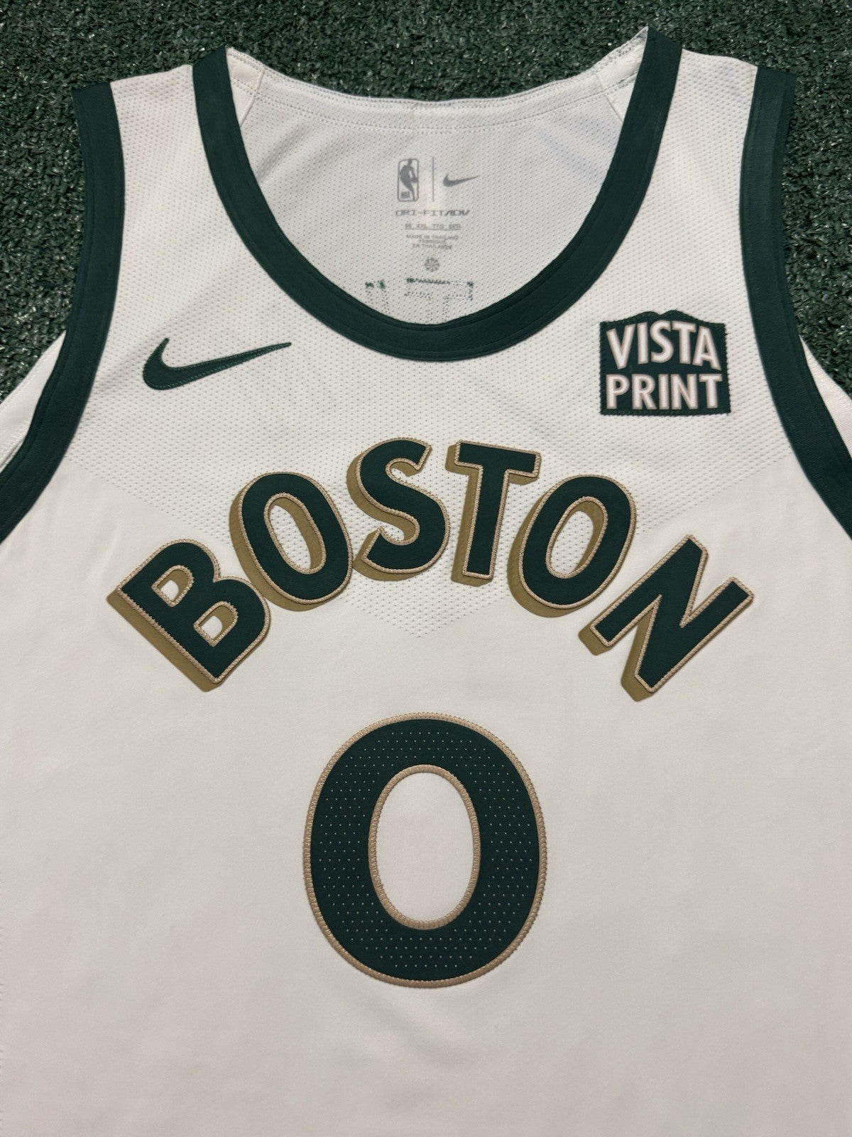 Jayson Tatum Boston Celtics Jersey #0 Nike ADV Authentic White Size 56 (XXL) NBA