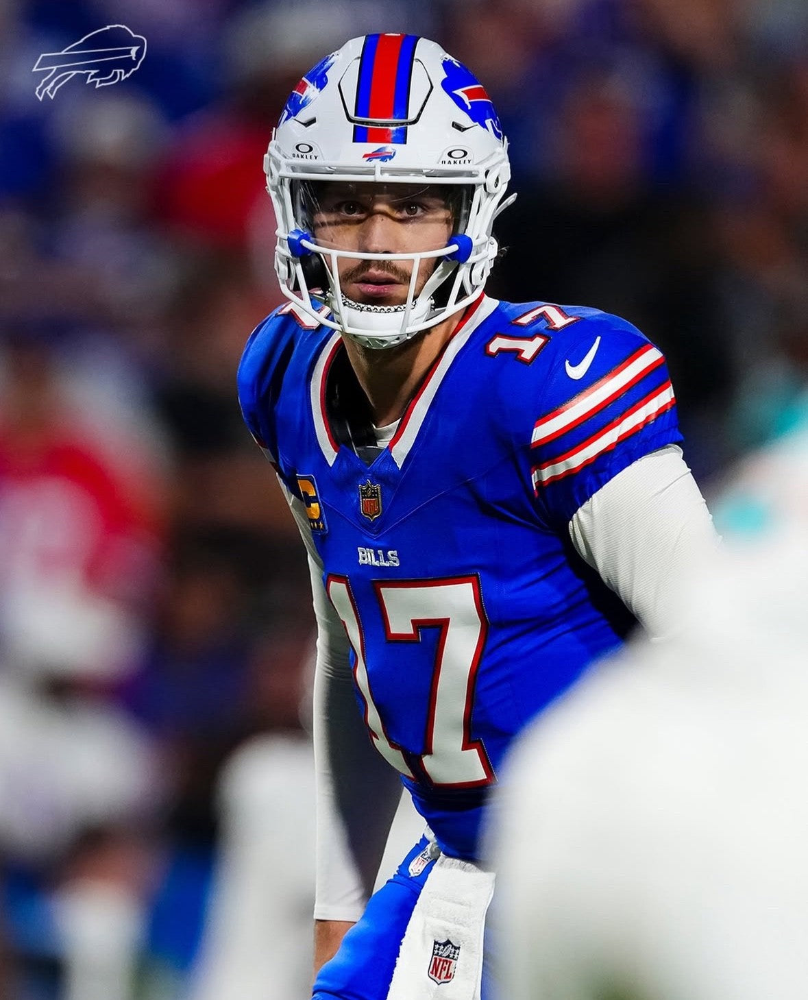 Josh Allen Buffalo Bills Jersey #17 Nike Vapor Fuse Elite Blue Size 40 (M) NFL