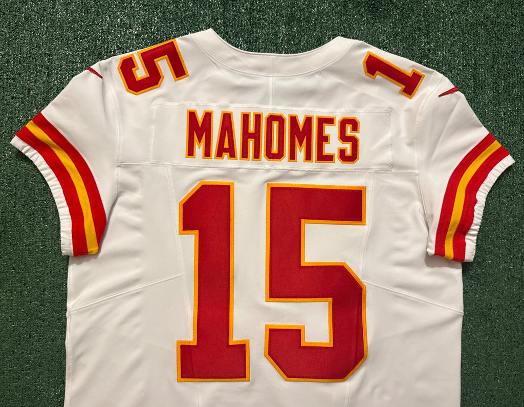 Patrick Mahomes Kansas City Chiefs Jersey #15 Nike Vapor FUSE Elite White Size 48 (XL) NFL