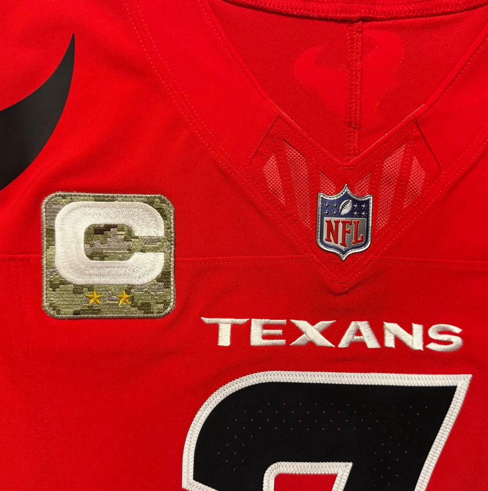CJ Stroud Houston Texans Jersey #7 Nike Vapor Fuse Elite Red Size 40 (M) NFL