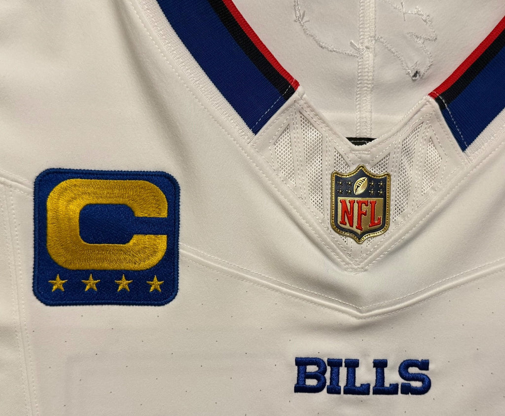 Josh Allen Buffalo Bills Jersey #17 Nike Vapor Fuse Elite White Size 48 (XL) NFL