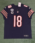 Caleb Williams Chicago Bears Jersey #18 Nike Vapor FUSE Elite Navy Size 44 (Large) NFL
