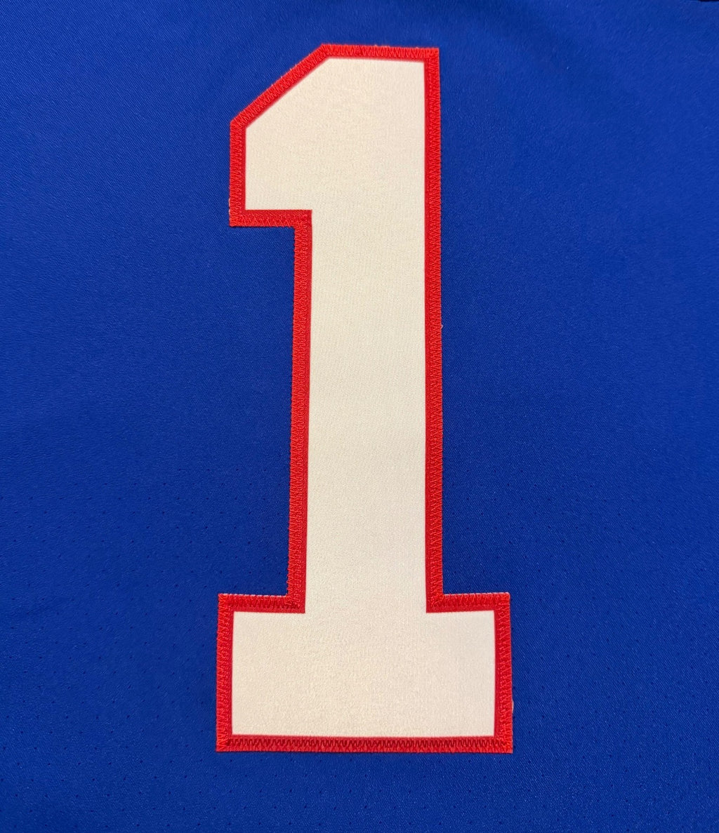 Malik Nabers New York Giants Jersey #1 Nike Vapor Elite Blue Size 40 (Medium) NFL