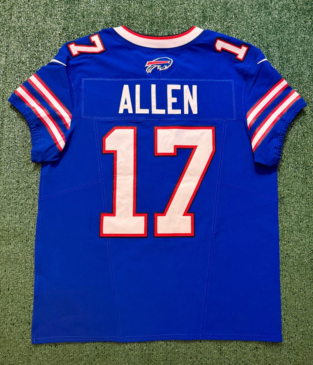 Josh Allen Buffalo Bills Jersey #17 Nike Vapor Fuse Elite Blue Size 44 (L) NFL