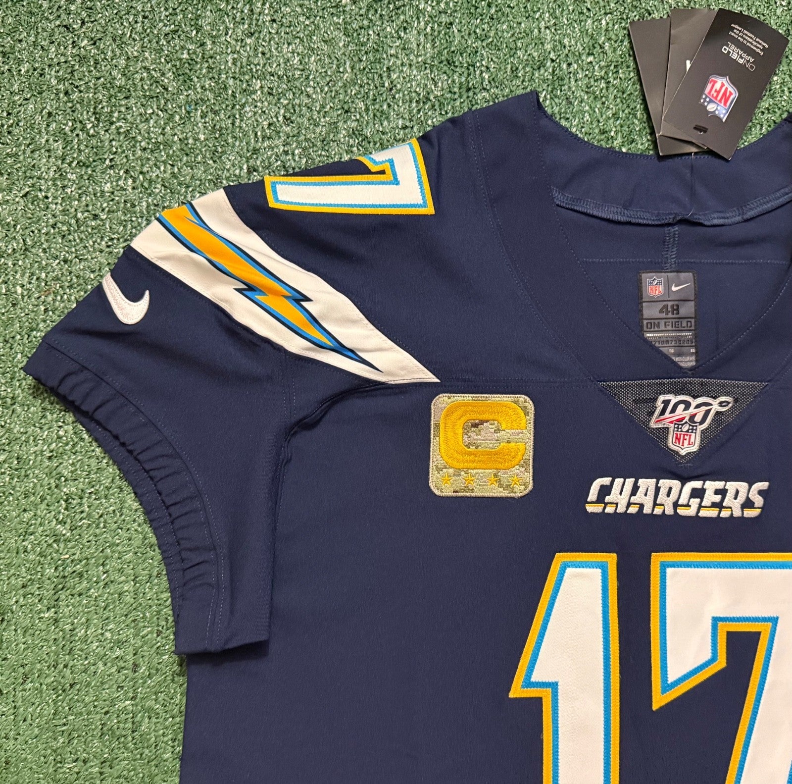 Philip Rivers Los Angeles Chargers Jersey #17 Nike Vapor Elite Navy Size 48 (XL) NFL