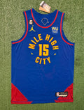 Nikola Jokic Denver Nuggets Jersey #15 Nike ADV Authentic Blue Size 48 (L) NBA