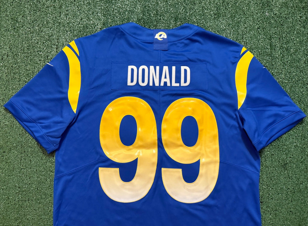 Aaron Donald Los Angeles Rams Jersey #99 Nike Vapor Limited Blue Size (XL) NFL