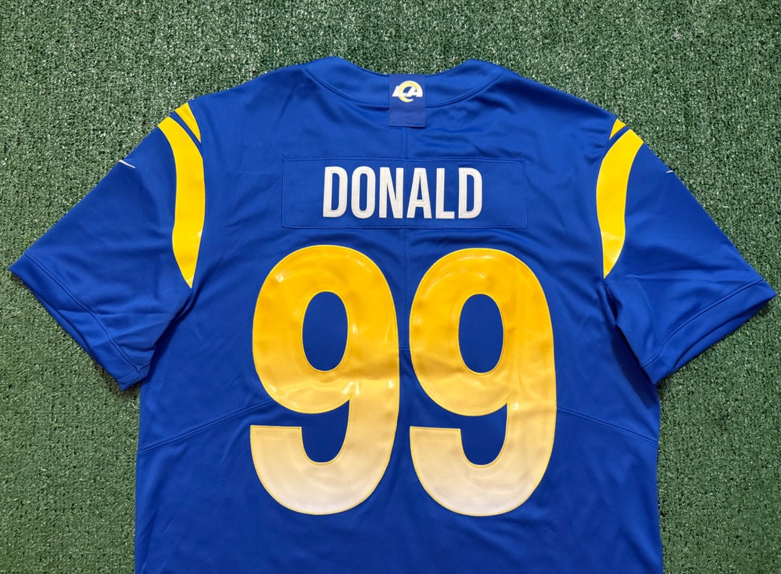 Aaron Donald Los Angeles Rams Jersey #99 Nike Vapor Limited Blue Size (XL) NFL