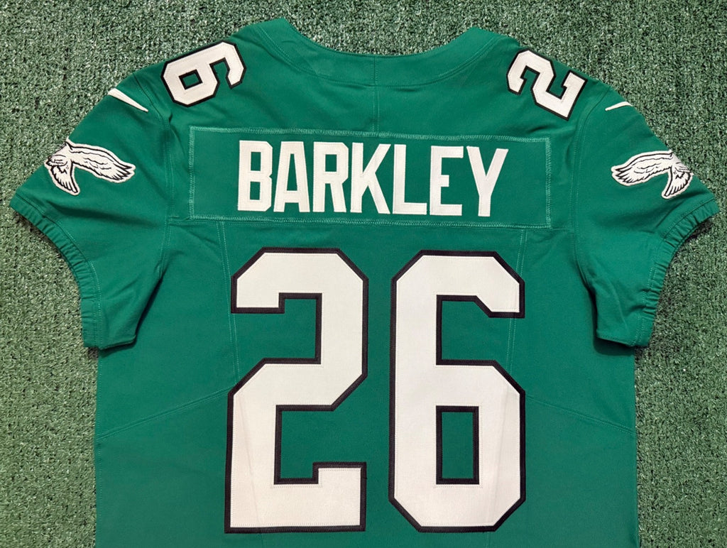 Saquon Barkley Philadelphia Eagles Jersey #26 Nike Vapor FUSE Elite Kelly Green Size 44 (Large) NFL