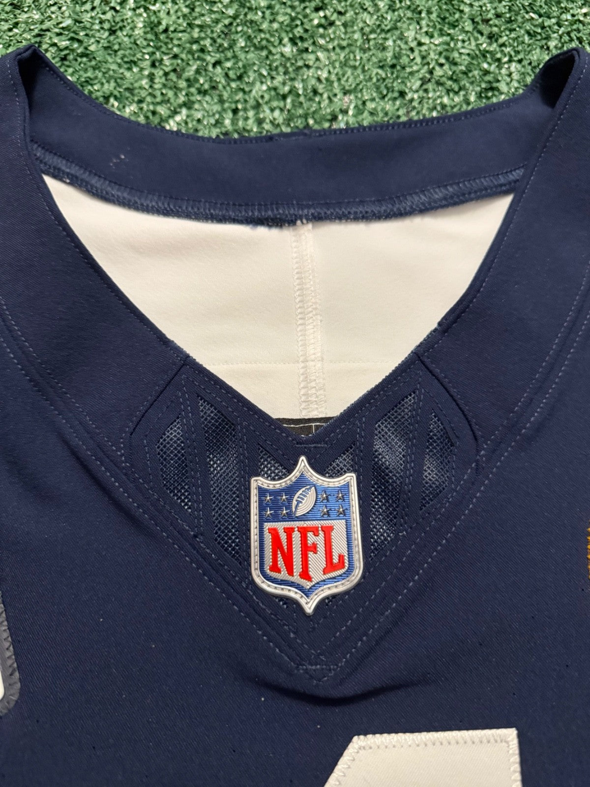 Dak Prescott Dallas Cowboys Jersey #4 Nike Vapor Fuse Elite Navy Size 44 (Large) NFL