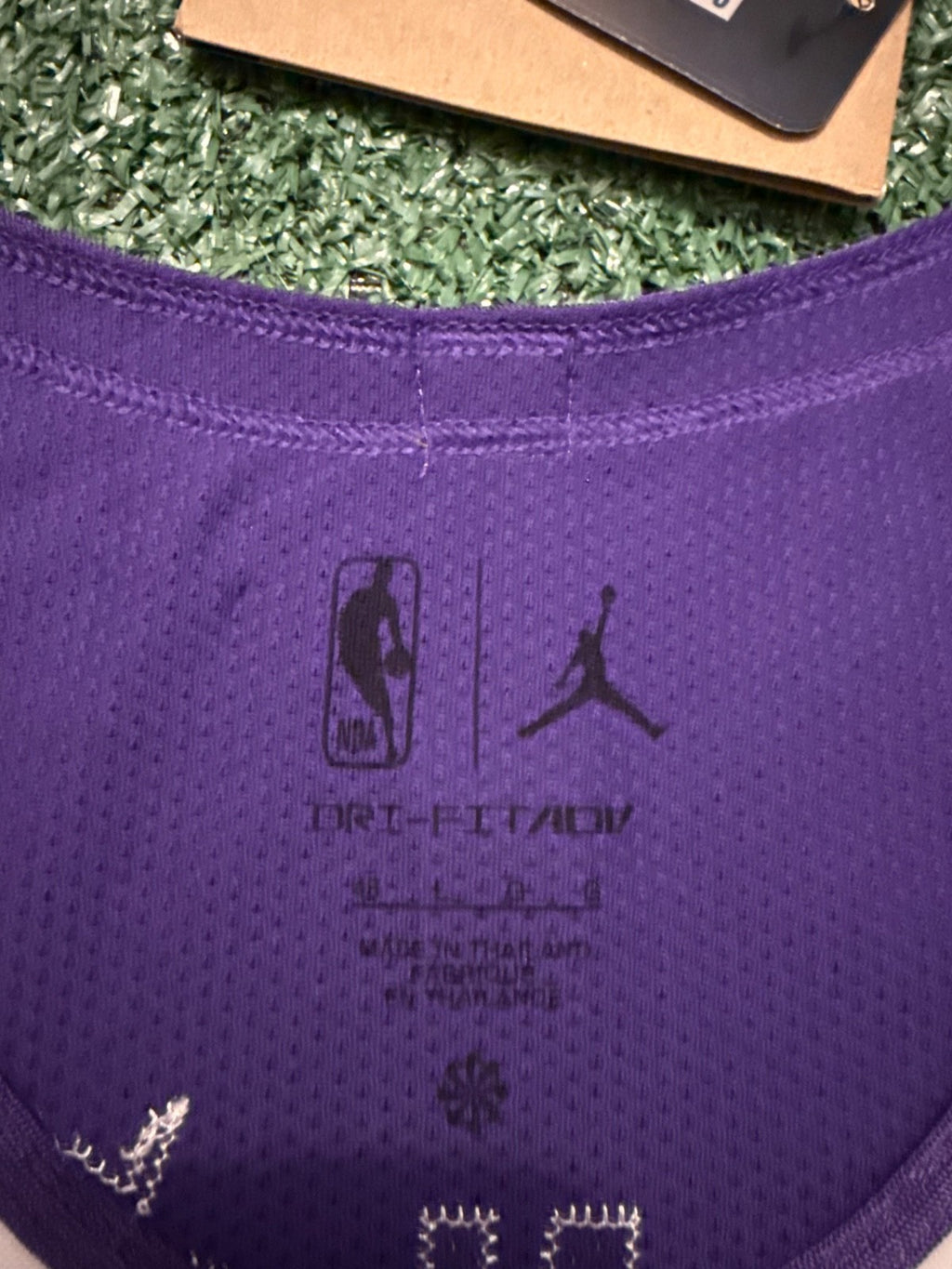 Luka Doncic Los Angeles Lakers Jersey #77 Nike ADV Authentic Purple Size 48 (L) NBA