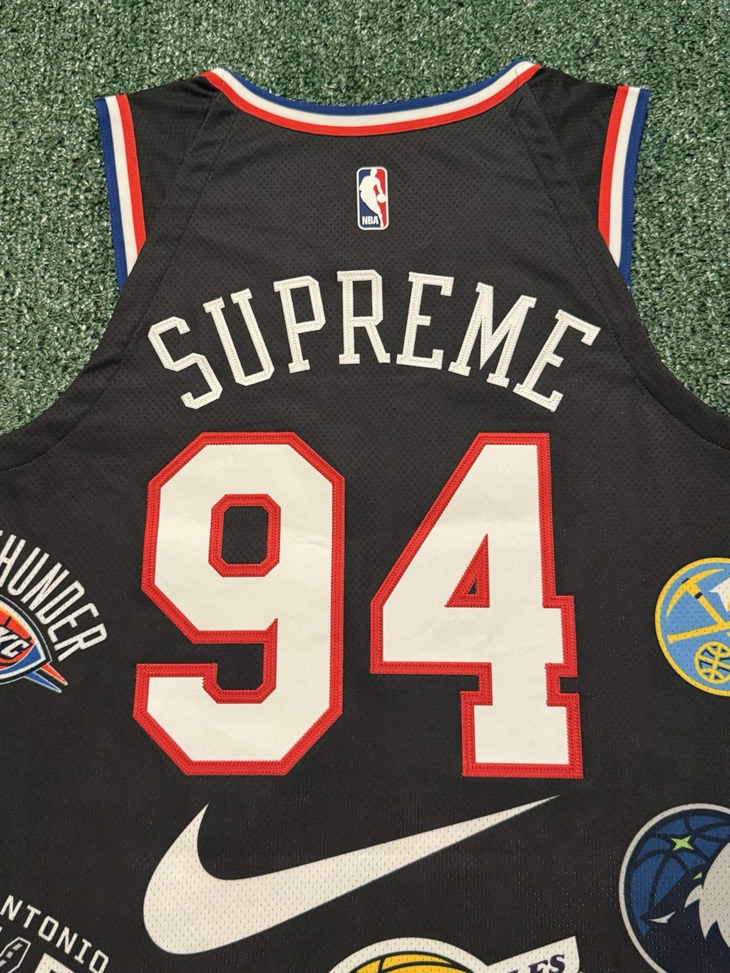 Authentic Supreme x NBA x Nike Aeroswift #94 Black Jersey Size 44/Medium