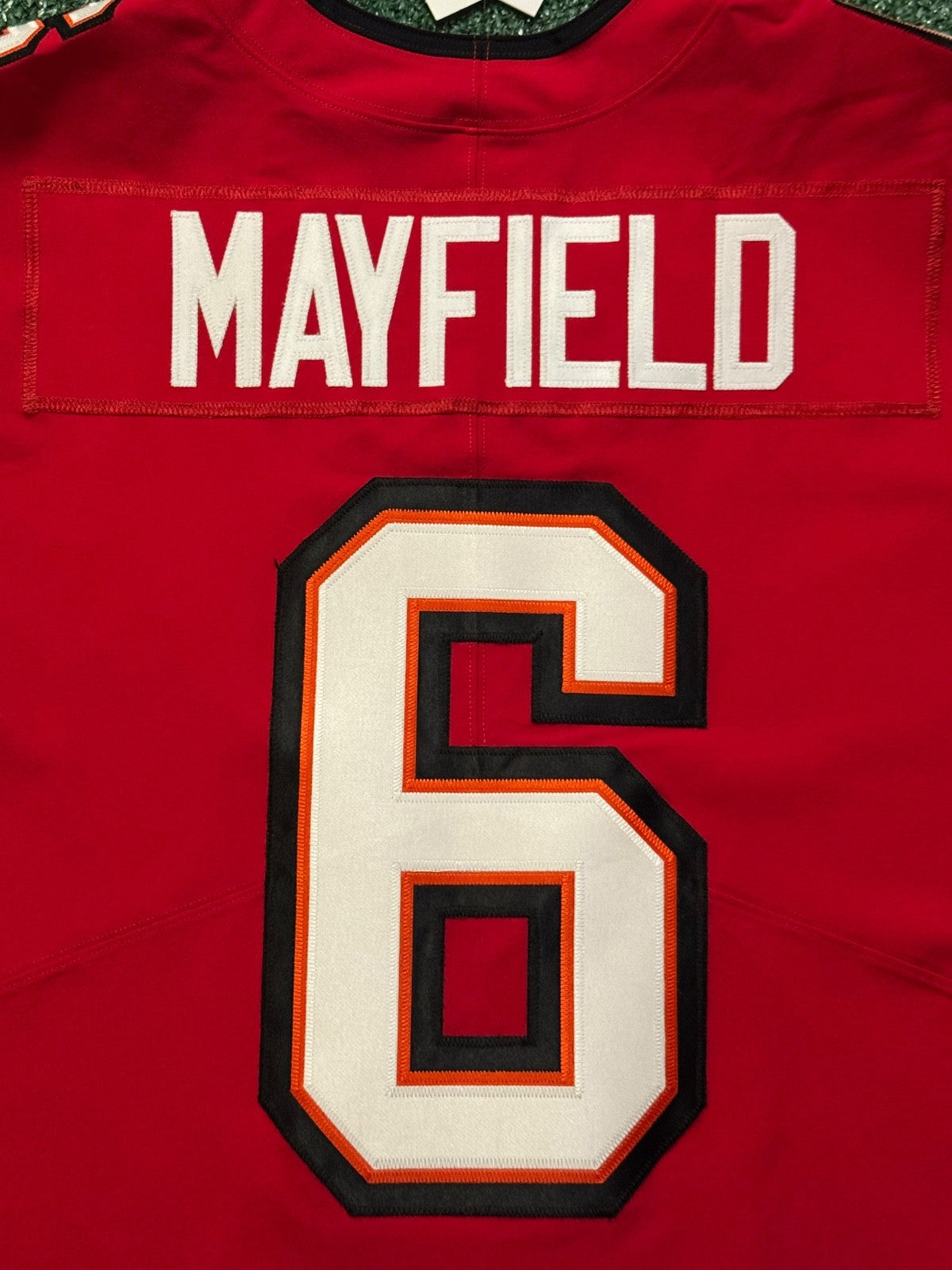 Baker Mayfield Tampa Bay Buccaneers Jersey #6 Nike Vapor Elite Red size 44 (Large) NFL