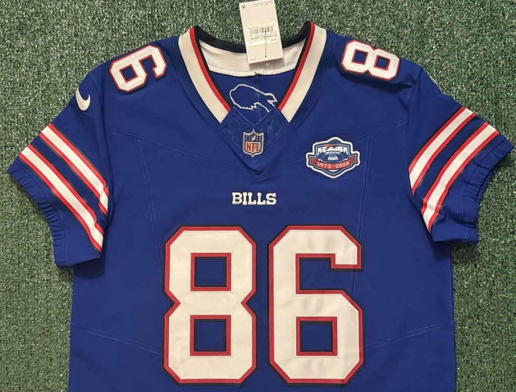 Dalton Kincaid Buffalo Bills Jersey #86 Nike Vapor Fuse Elite Blue Size 44 (L) NFL