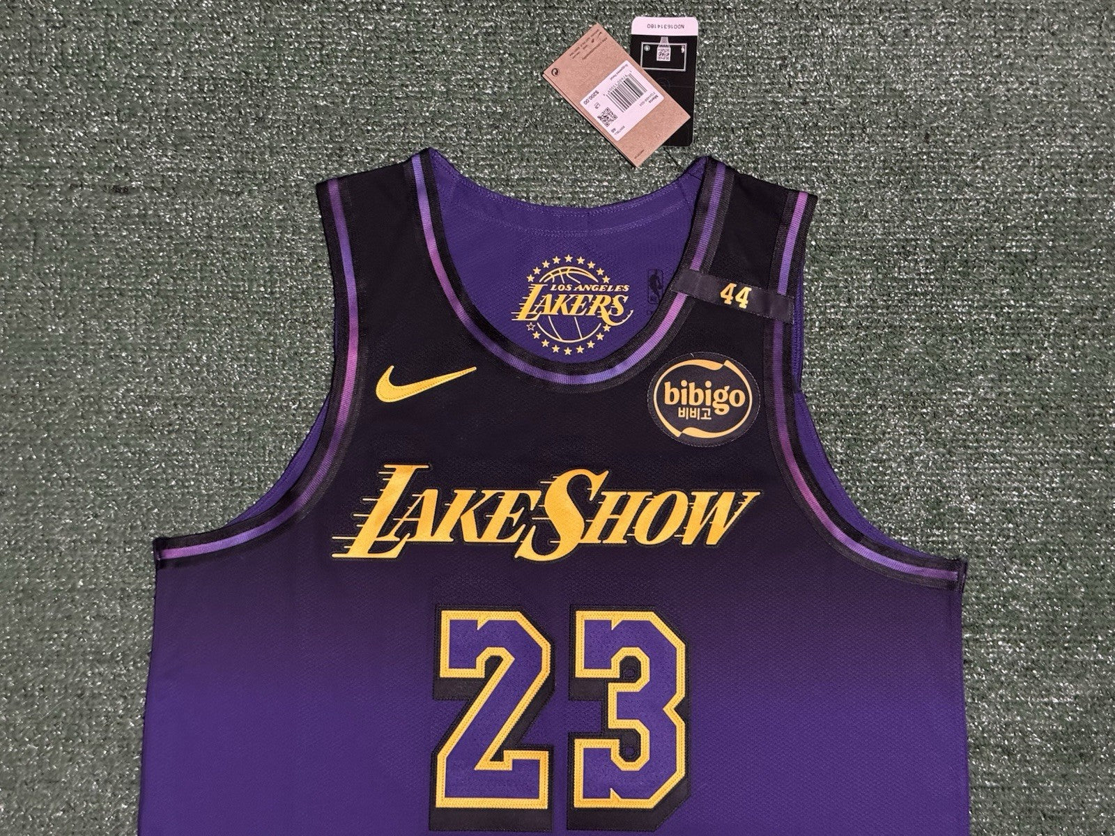 LeBron James Los Angeles Lakers Jersey #23 Nike ADV Authentic Purple Size 48 (L) NBA