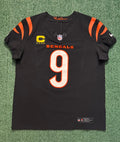 Joe Burrow Cincinnati Bengals Jersey #9 Nike Vapor FUSE Elite Black Size 44 (L) NFL